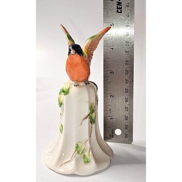 Vintage Ardalt Lenwile Bone China Bell Oriole Bird 5 inches Tall - Picture 9 of 9